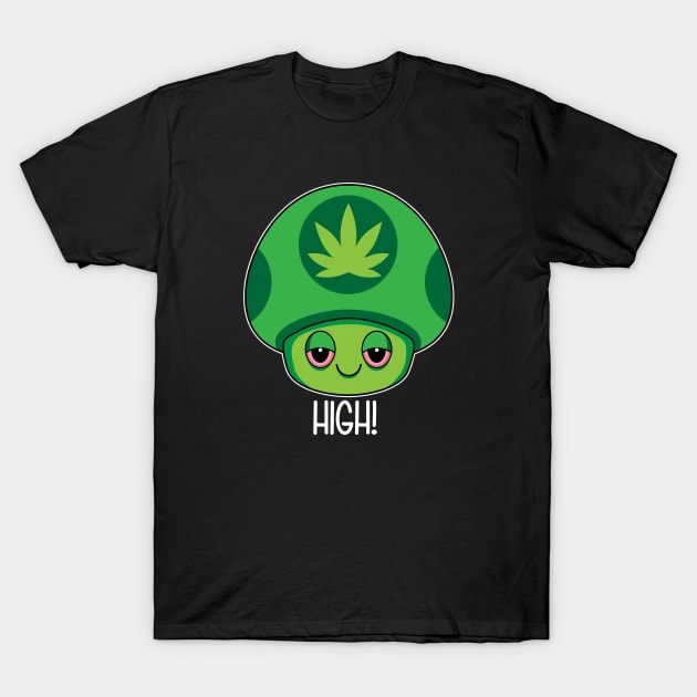 Weed Mushroom T-Shirt by MightyShroom